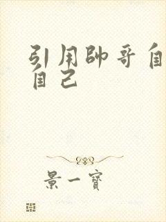 引用帅哥自己玩自己