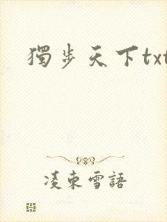 独步天下txt