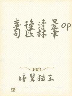 事后清晨op阿司匹林笔封面