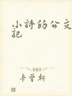 小诗的公交车日记