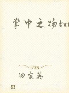 掌中之物txt