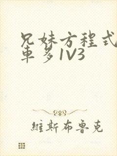 兄妹方程式多R车多1V3