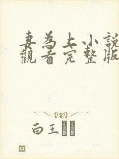 妻为上小说免费观看完整版笔趣阁