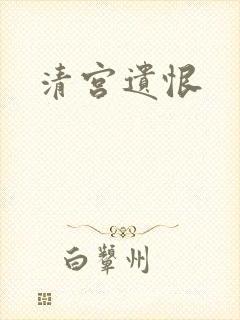 清宫遗恨封面