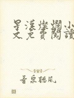 星汉灿烂小说全文免费阅读