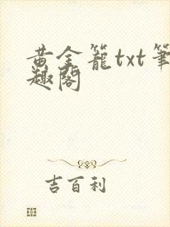 黄金笼txt笔趣阁封面
