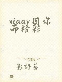xiaav因你而精彩封面