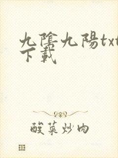 九阴九阳txt下载