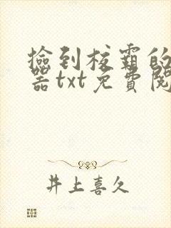 捡到校霸的遥控器txt免费阅读封面
