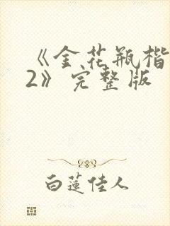 《金花瓶楷梅花2》完整版