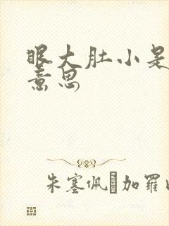 眼大肚小是什么意思