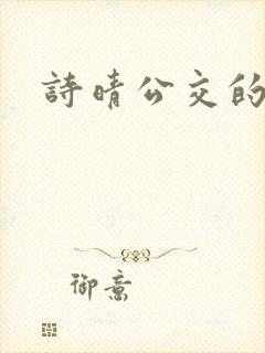 诗晴公交的小说