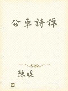 公车诗锦封面