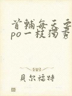 首辅每天要不够po一枝独秀全文