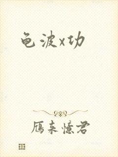 龟波x功封面