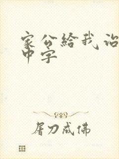 家公给我治疗5中字