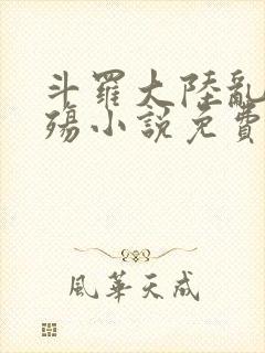 斗罗大陆乱世浮殇小说免费阅读封面