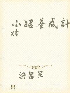 小昭养成计划txt封面