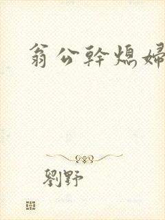 翁公干熄妇封面