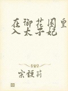 在御花园皇上进入太子妃封面