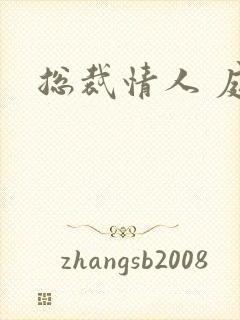 总裁情人 庭妍封面