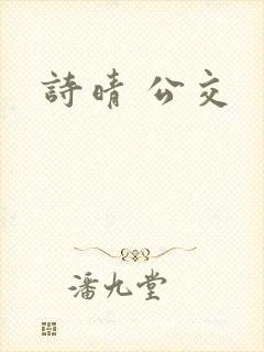 诗晴 公交封面