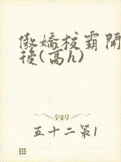 傲娇校霸开荤以后(高h)封面