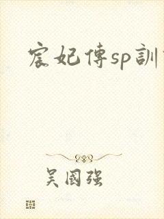 宸妃传sp训诫