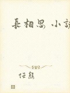 长相思 小说