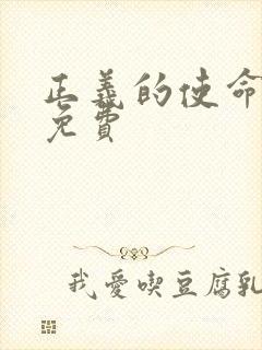 正义的使命全文免费封面