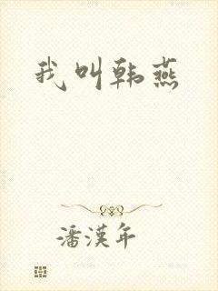 我叫韩燕封面