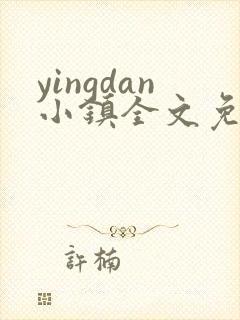 yingdan小镇全文免费阅读笔趣阁封面