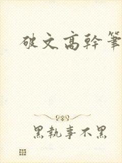破文高干笔趣阁