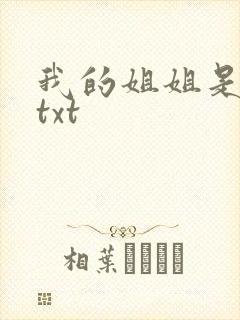 我的姐姐是美女txt
