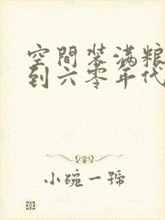 空间装满粮食回到六零年代