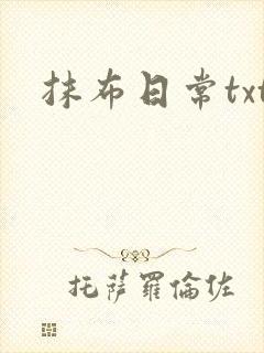 抹布日常txt封面