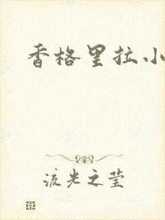 香格里拉小说封面