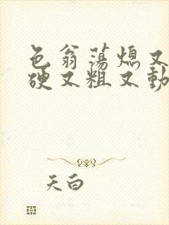 色翁荡熄又大又硬又粗又动态图