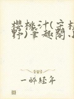 樱桃汁(宋枝江野)笔趣阁小说渡欲封面