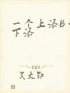 一个上添B一个下添