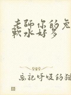 老师你的兔子好软水好多