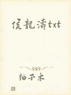 侯龙涛txt封面