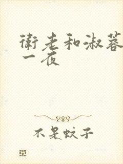 卫老和淑蓉销魂一夜