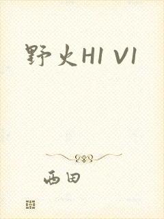 野火H1 V1封面