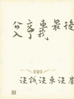 公交车最后一排入了我