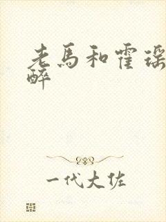 老马和霍瑶瑶喝醉