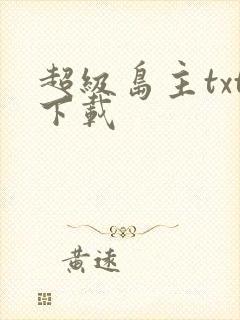 超级岛主txt下载封面