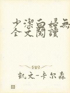 少洁白妇无删减全文阅读