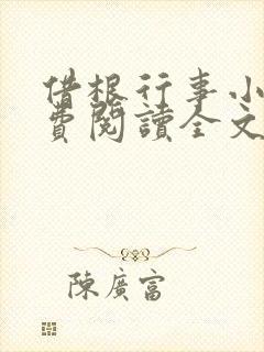借根行事小说免费阅读全文在线阅笔趣无弹窗封面