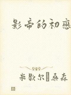 影帝的初恋